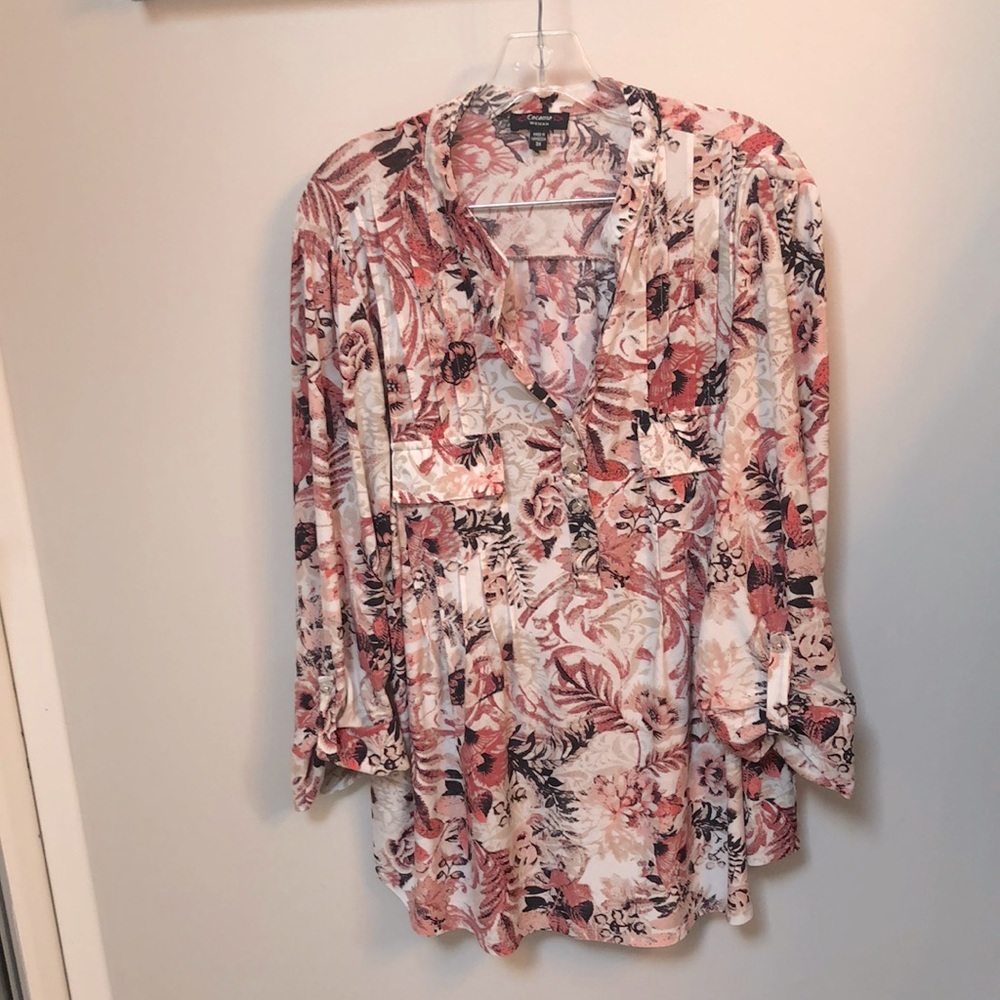 Cocomo Women’s Tunic in pinks, Corals. 3x